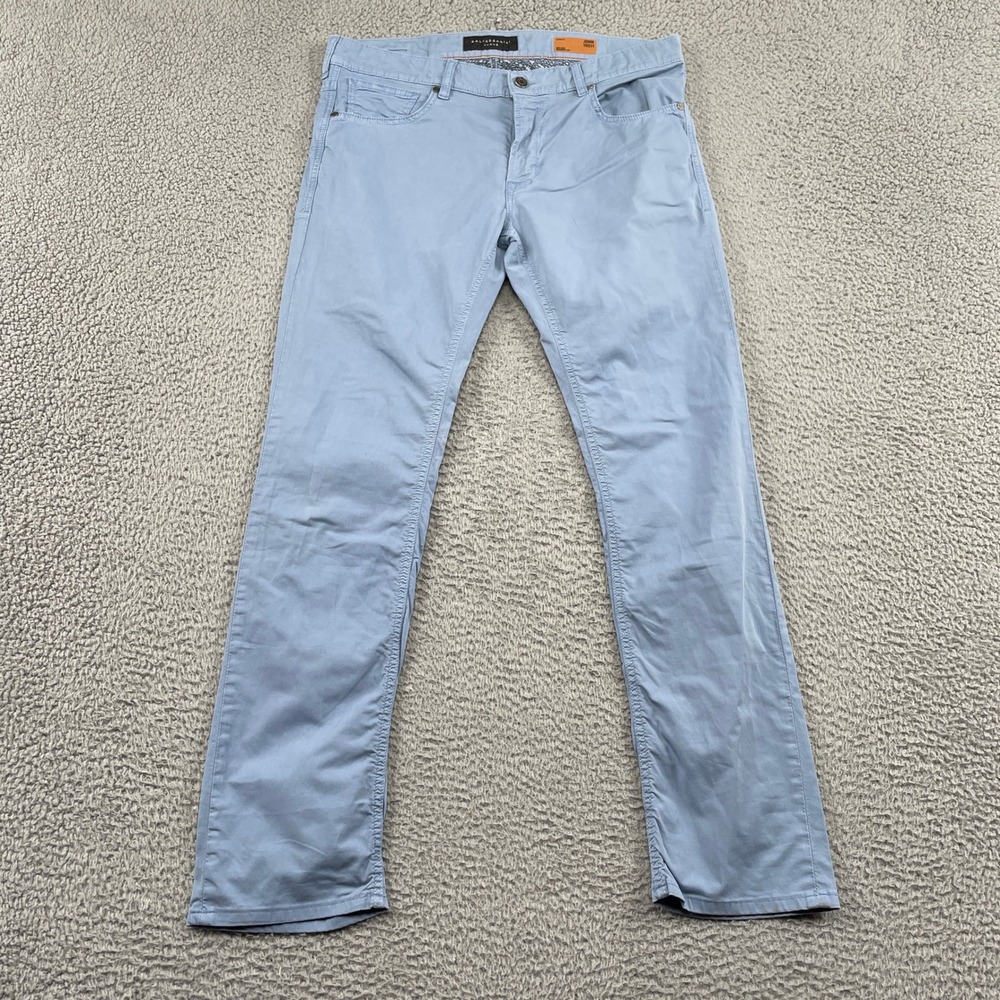 Baldessarini Jeans Mens W34 L34 Blue John 16511 Slim Fit Mid Rise Narrow Leg